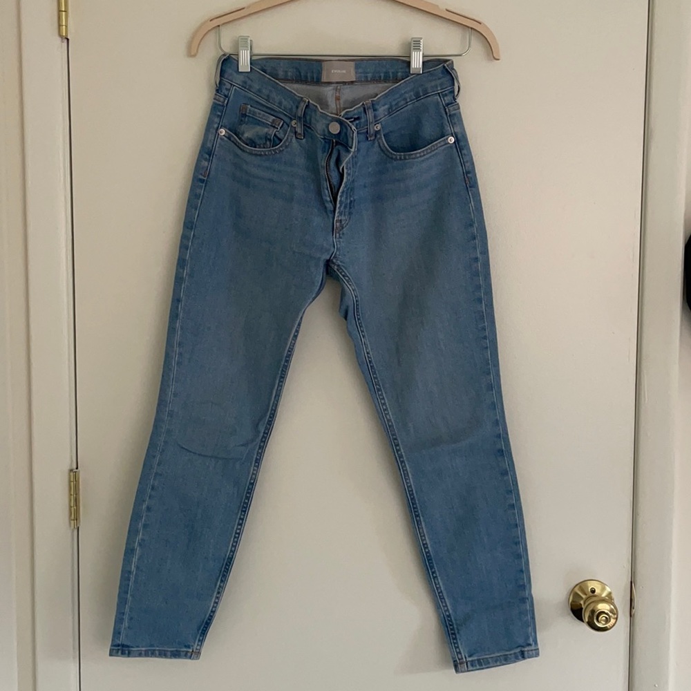 Everlane The High Rise Skinny Jean (Ankle) Size 27 in Light Blue Wash